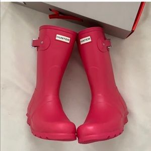 Hunter original short matte rain boots
